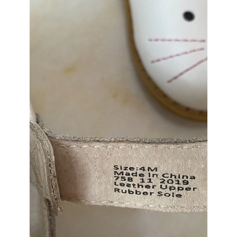 Livie & Luca Toddler Girls Molly Bunny/Rabbit Shoes - White Size 4 Leather